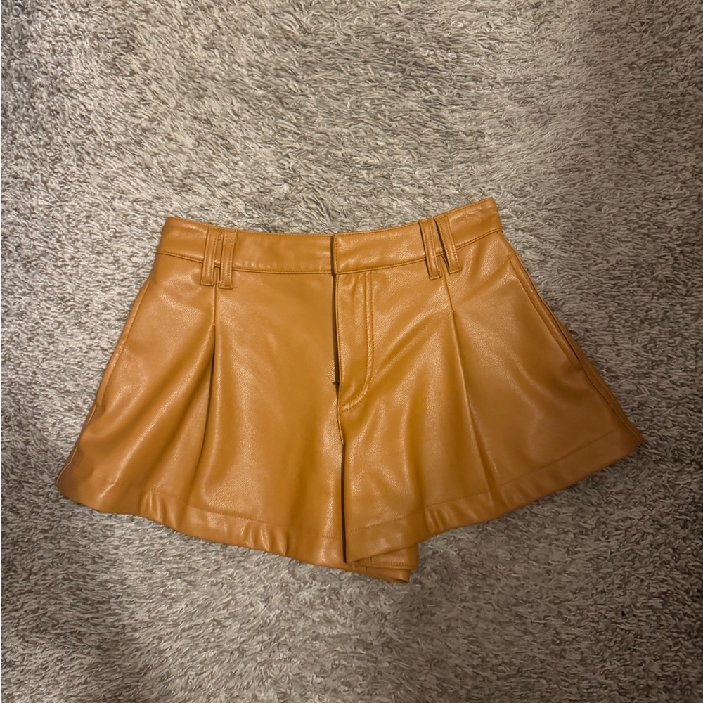 Free people faux leather shorts size 24